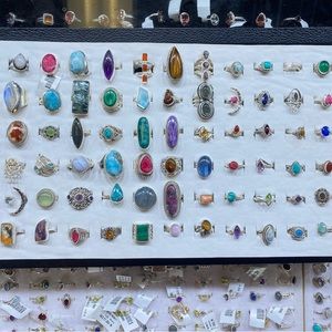 ✨925 Sterling Silver/Natural Gemstone rings/pendants :)✨ for sale!